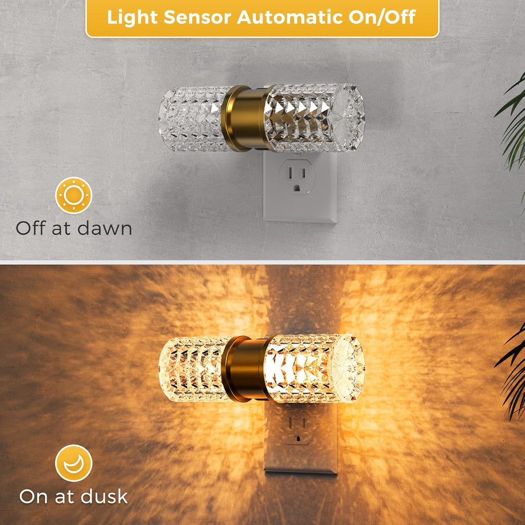 L LOHAS LED Night Light, Modern Night Lights Plug into Wall,2 Pack Amber-3000K-5000K Adjustable Color Temperature Night-Light, Dimmable…