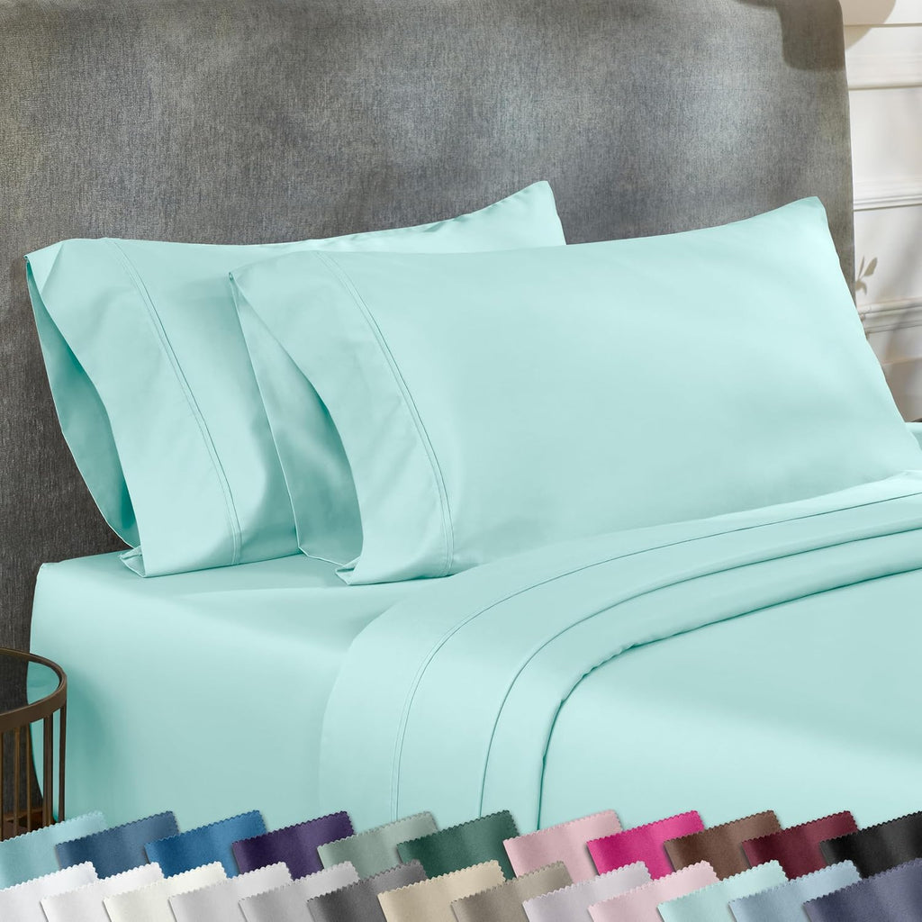 CaliforniaDesignDen California Design Den Standard Queen Size Pillowcase Set - 400 Thread Count, 100% Cotton Sateen, Set of 2 Pillow Covers…