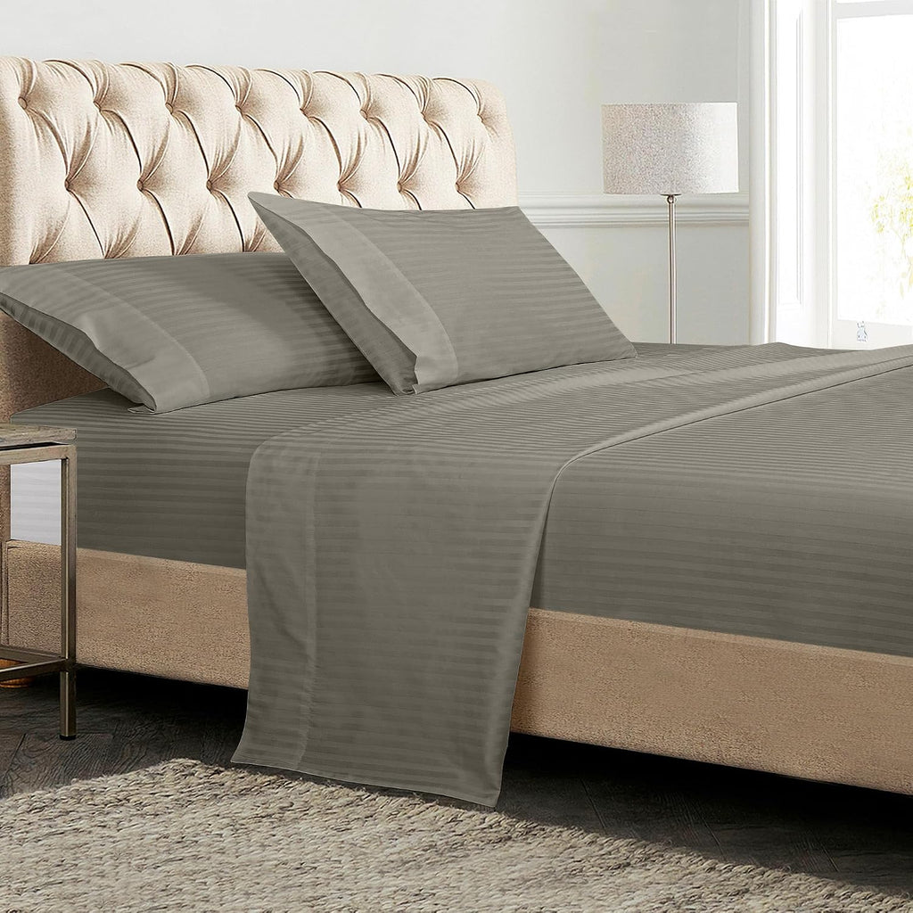 Royalelinens ROYALE LINENS 300 Thread Count 100% Long Staple Combed Cotton Printed Sheet Set - 4 Piece Queen Bed Sheets - 1 Fitted, 1 Flat…