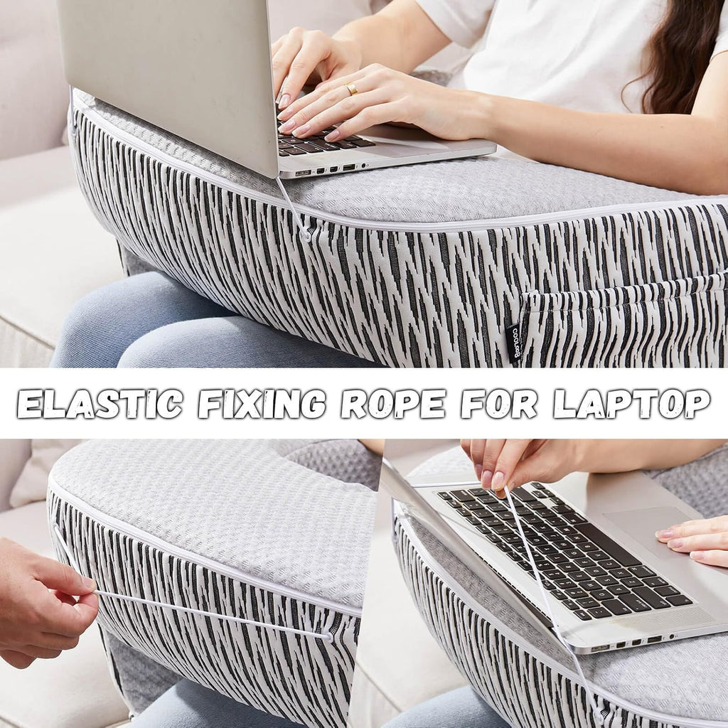 cooloo8 Reading Pillow for Lap, Extra Large Arm Rest Pillow for Adult, Memory Foam Lap Desk Pillow for Reading, Working, Crocheting…