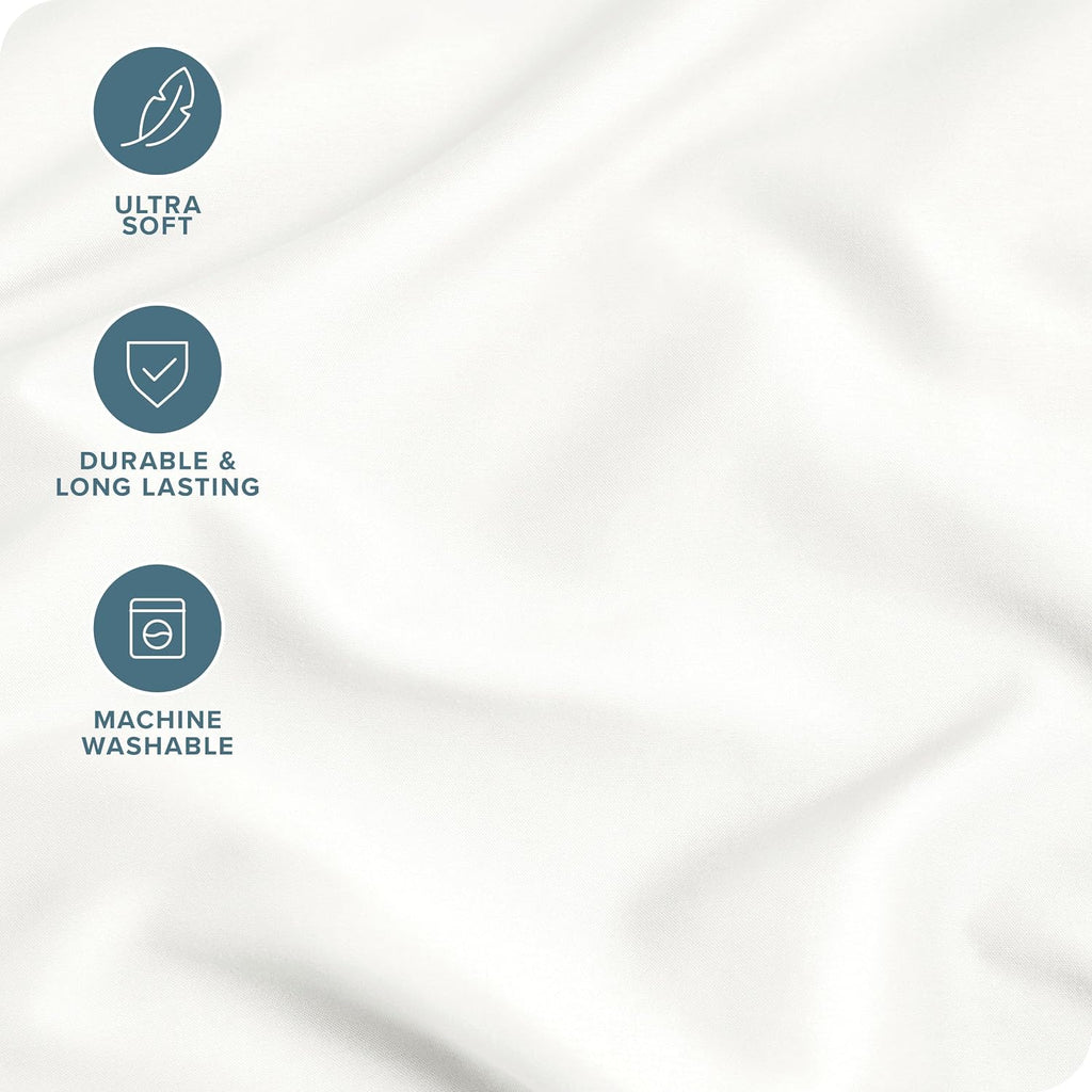 BareHome Bare Home Microfiber Pillow Cases - Standard/Queen Size Set of 2 - Cooling Pillowcases - Double Brushed - Ivory Pillowcases 2 Pack…