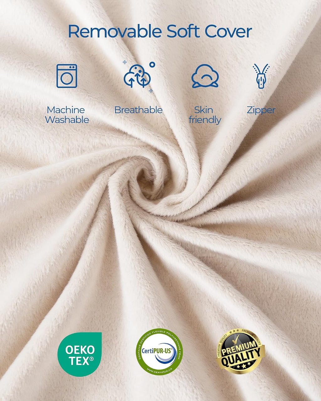 Kayfia Reading Pillow with 30-90° Stepless Adjustable Angle & Height, 2 in 1 Back Wedge Pillow for Bed Sitting up, Backrest Pillow for…