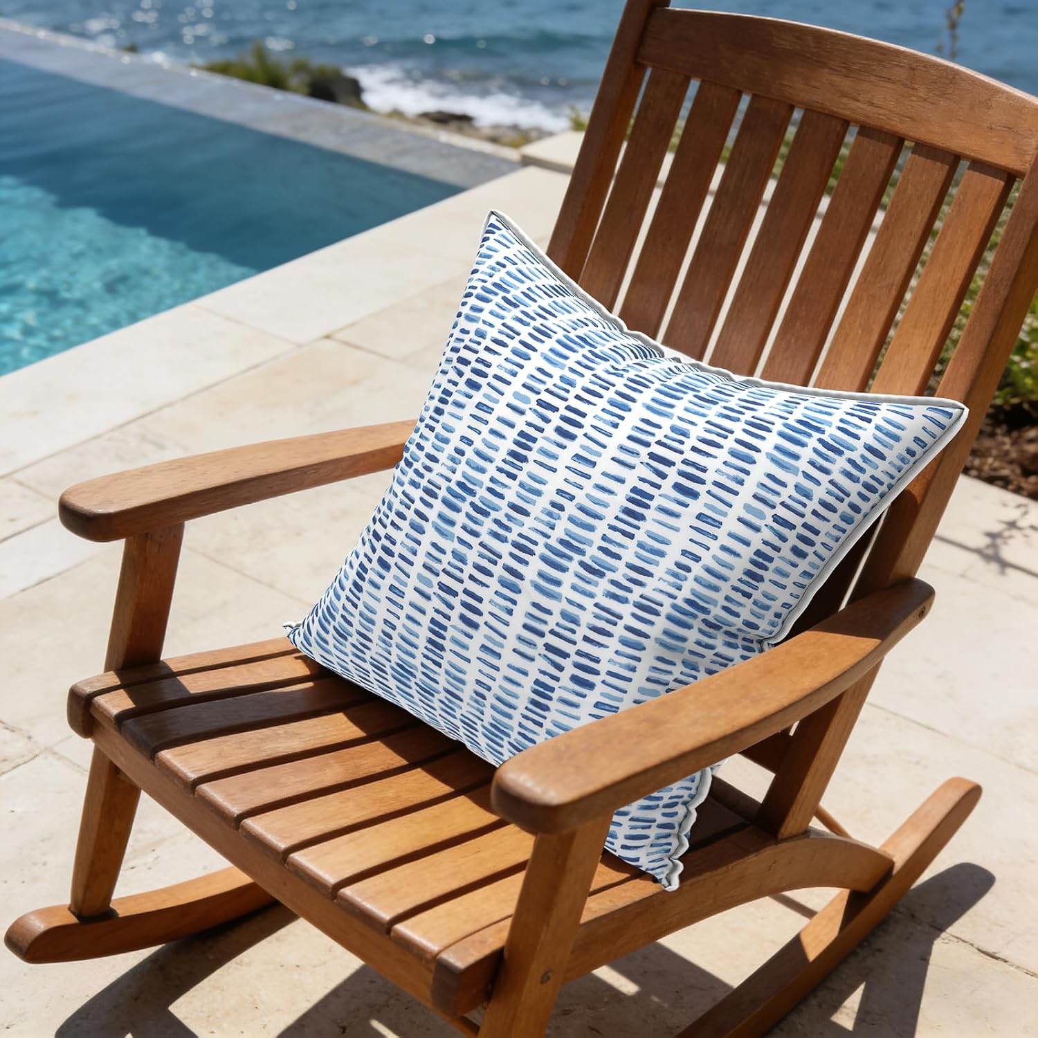 LVTXIII Outdoor Pillow Covers Set of 2, Patio Waterproof Throw Pillow Cases Fade Resistant Accent Pillow Covers for Spring Summer Garden…