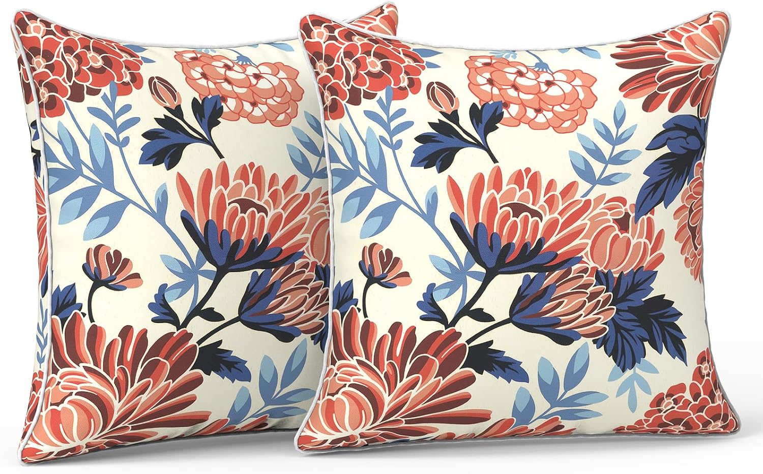 LVTXIII Outdoor Throw Pillow Covers 16x16 Waterproof Tropic Accent Pillow Cases Fluffy Outdoor Cushion Covers for Garden and Patio…