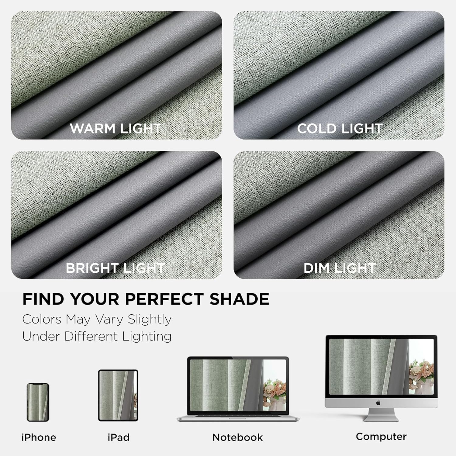 Joydeco Sage Green Blackout Curtains 120 Inches Long, Extra Long Curtains 120 Inch Length 1 Panel for Bedroom, Thermal Insulated Linen…