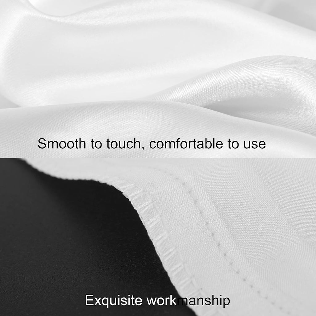 BEDSUM 2 Pack Queen Silk Satin Pillowcases for Hair and Skin, Silky Soft and Luxurious Bedding Pillow Cases with Envelope Closure, 20x30…