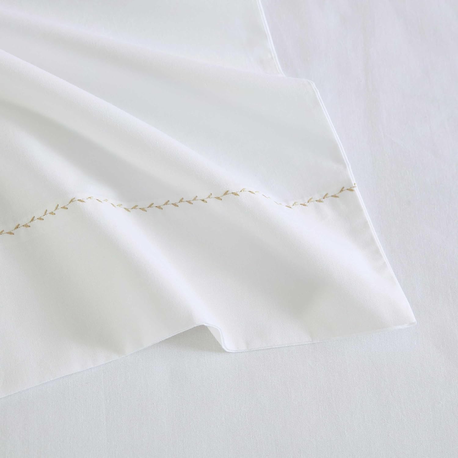 MarthaStewart Martha Stewart - Twin Size Sheets Set, Crisp & Tailored Cooling Sheets with a Smooth Cotton Percale Lightweight Feel - Bed Sh…