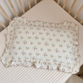 BuLuTu Cotton Muslin Kids Toddler Pillowcase with Cute Azalea Flowers Pattern Super Soft Crib Nursery Pillowcase for Boys, Girls, Bedding…