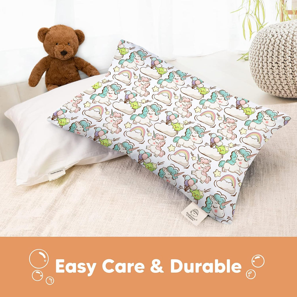 KeaBabies Toddler Pillowcase 13"x18" - Organic Cotton Toddler Pillowcase for Kids, Boys, Girls, Soft & Durable Cotton Cover for Miniature…