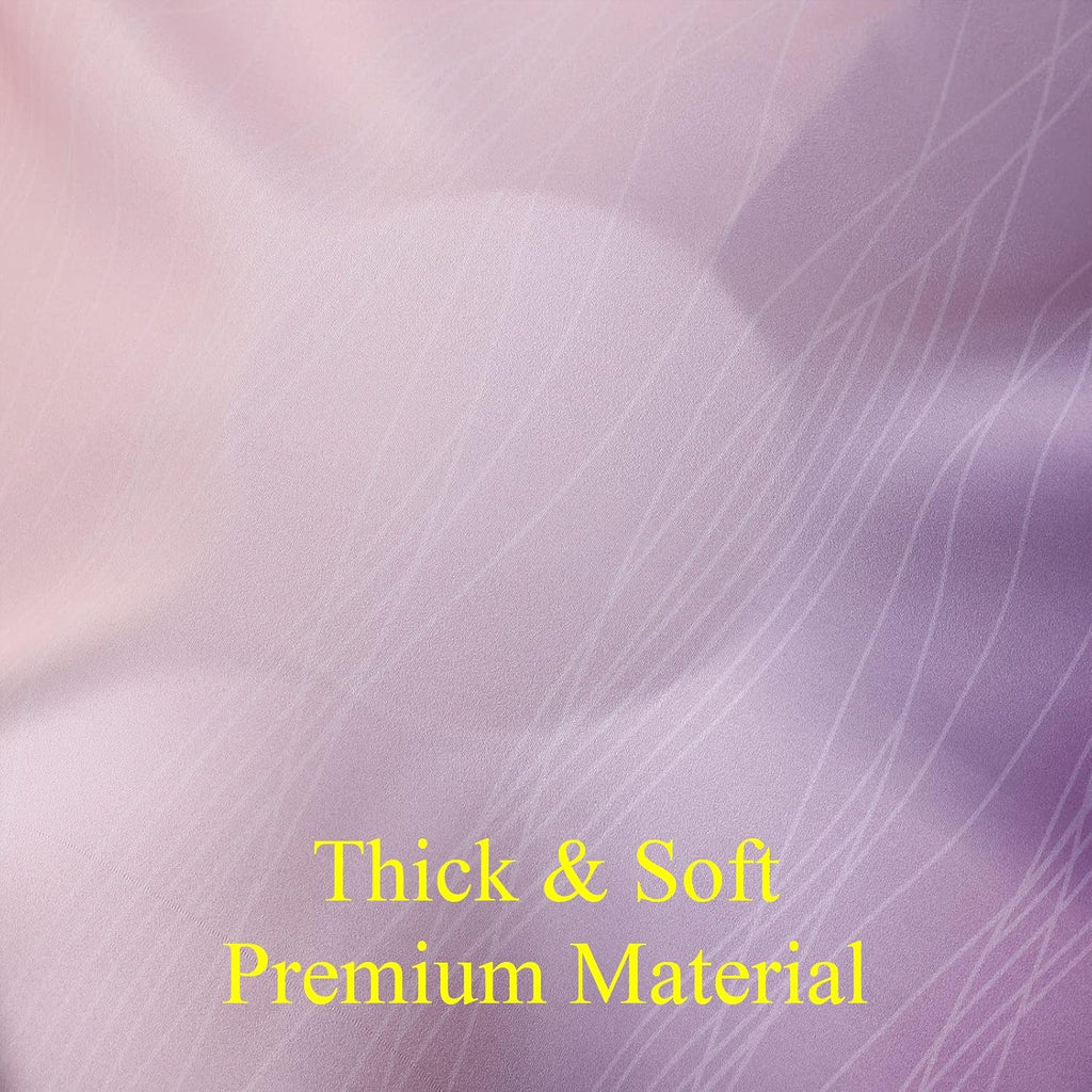Estelartextiler Ombre Pink and Purple Blackout Curtains 84 Inches Long, Full Room Darkening Curtains for Bedroom, Completely Light Blocking…
