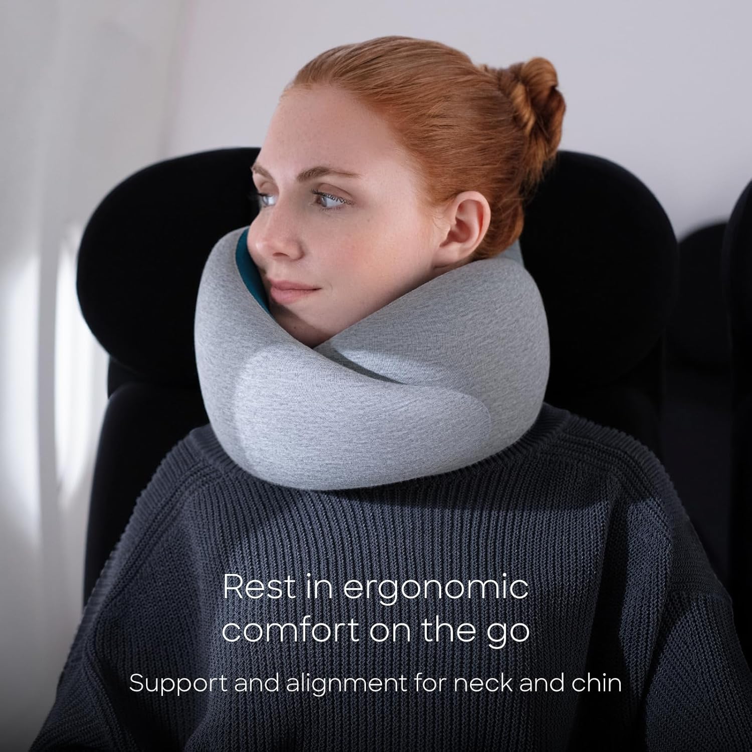 Ostrichpillow Go Neck Pillow, Travel Pillows for Airplanes, Premium Memory Foam Travel Pillow, 360o Ergonomic Design, Asymmetrical Sides…