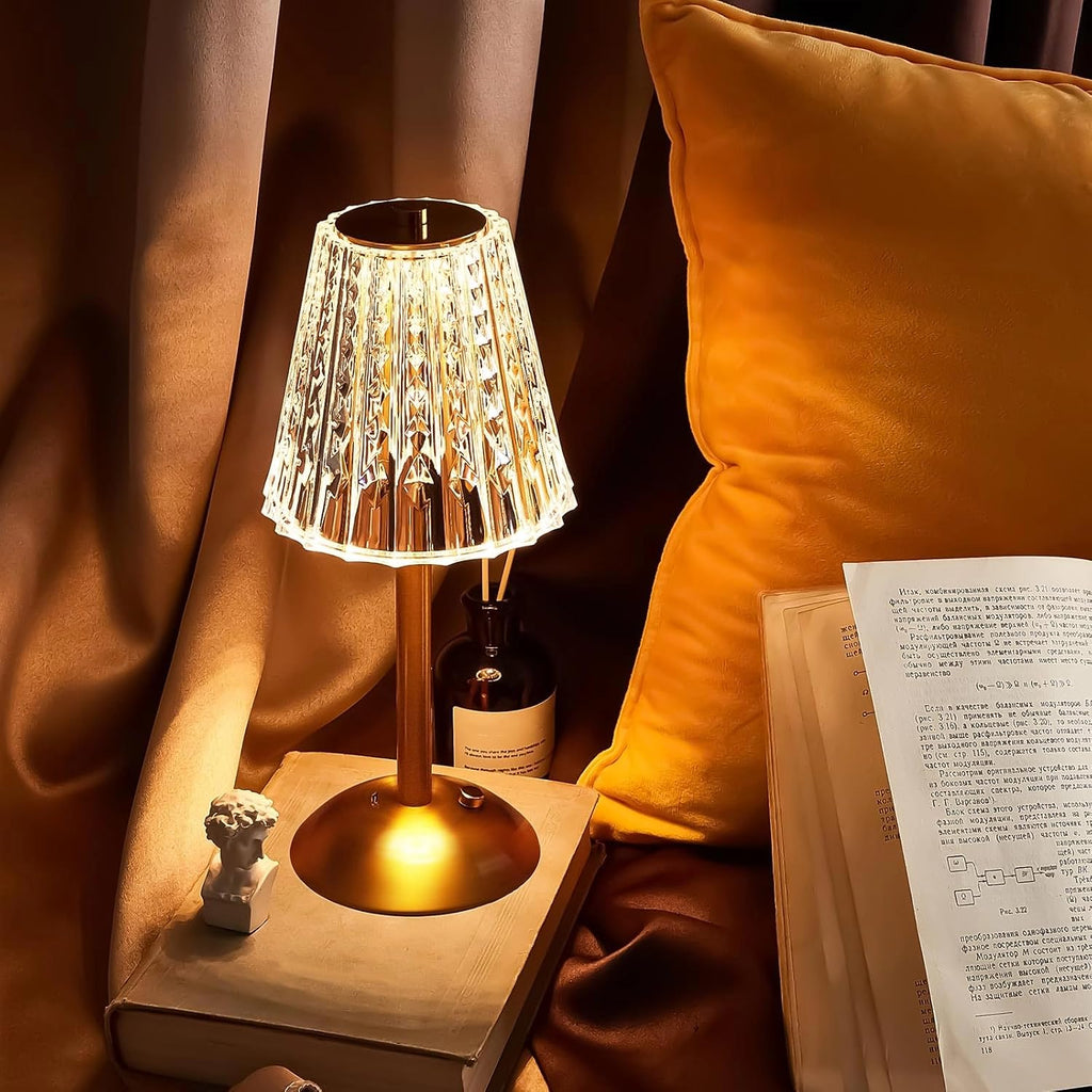Liliful 6 Pcs Cordless Table Lamp Rechargeable Touch LED Small Gold Portable Battery Operated USB-c Desk Lamp 3 Color Dimmable for…