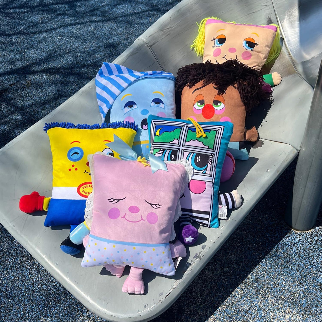 Pillow People PJ Sandman Plush - 2-in-1 Toy & Pillow, 80's Nostalgic Plush Pal Reimagined, Soft Stuffed Rectangular Character, Cozy…