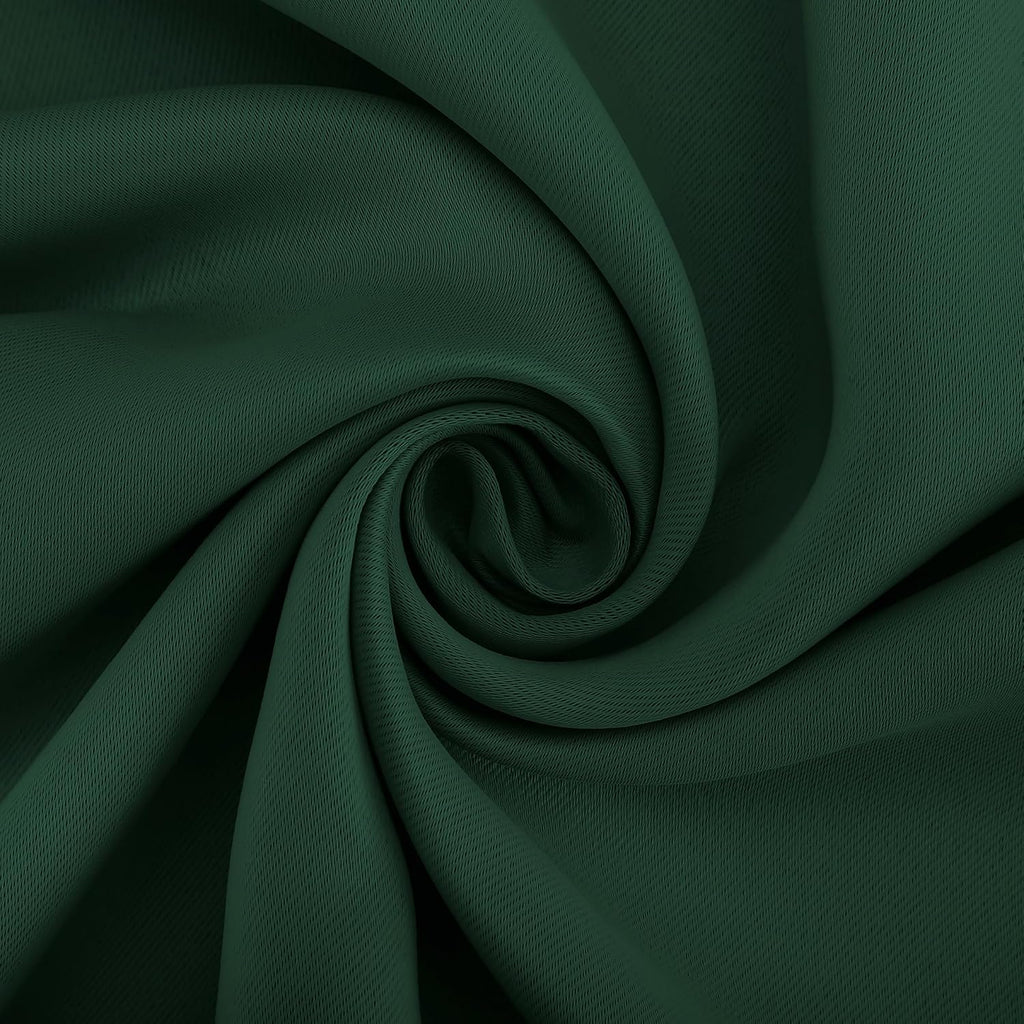 Sun Zero Easton Energy Saving Blackout Grommet Curtain Panel, Evergreen, 40" W x 95" L (1 Panel)