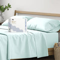 Mayfair Linen 100% Organic Cotton Percale Sheets Twin Size - 3 Piece Set, 16" Deep Pocket, Breathable, Soft Cooling Sheets for Dorm Room…
