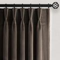 Drapenova 108 Inches Long Dark Taupe Velvet Curtains for Living Room Bedroom Large Window, Elegant Vintage Room Darkening Blackout Pi…