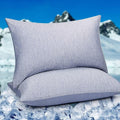 Homfine Cooling Pillowcases Queen Size - Double Side Q-Max 0.439 Cooling Fiber for Pillow Protector, Breathable Cold Pillow Cover for Hot S…