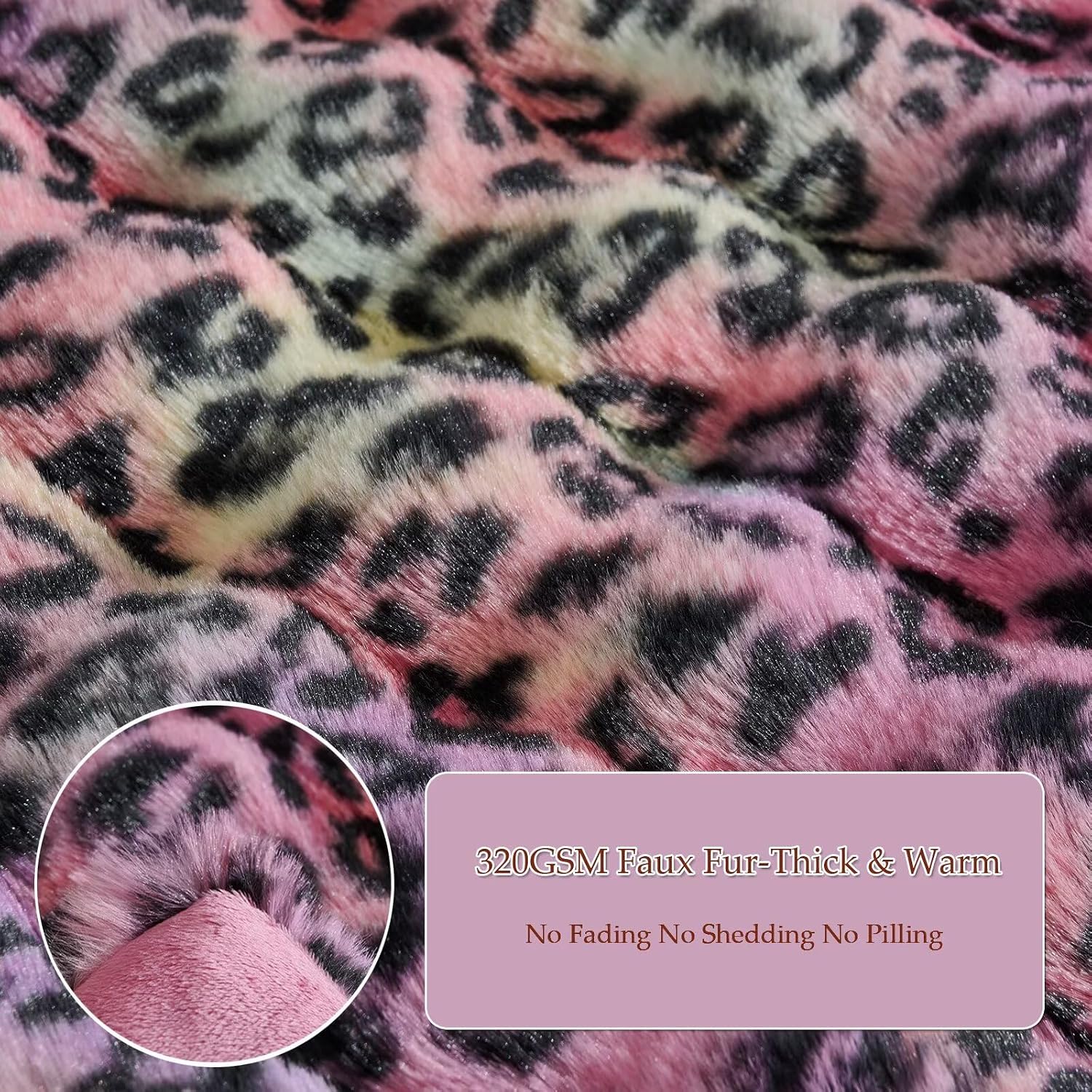 20"x54"Luxury Shaggy Faux Fur Body Pillow Cover, Bubble Fluffy Plush Bed Body Pillowcase with Zipper Closure, Plush Long Pillow Cover for…