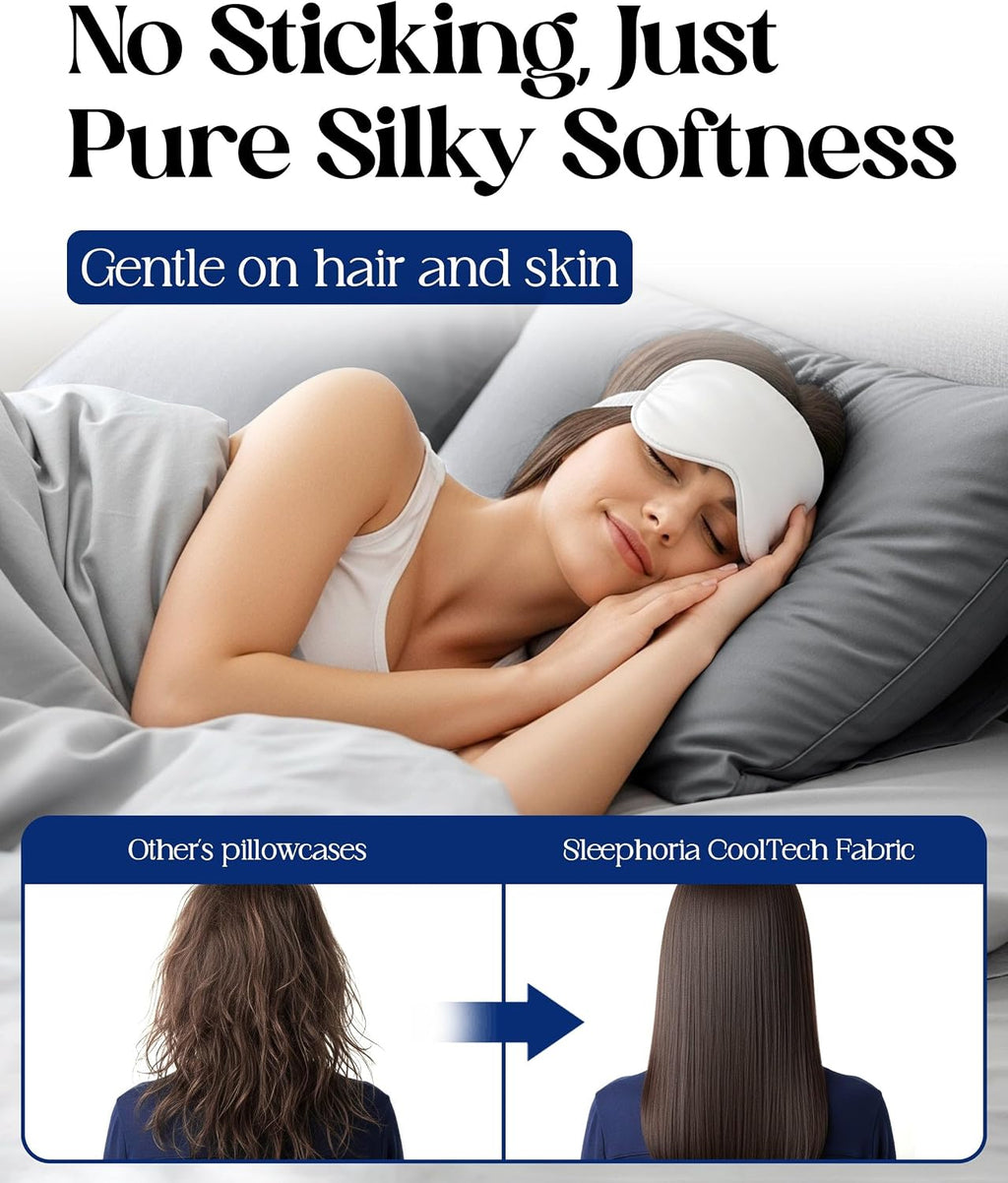 SLEEPHORIA Cooling Pillow Cases - BreezeWeave King Size Set of 2 Pillowcases for Hot Sleepers & Cool, Deep Rest - Cloud Soft, Silky…