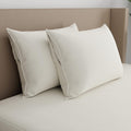 AllerEase Organically Grown Soft Cotton Allergy Defense Zippered Pillow Protector- King - 2 Pack 2 Pack Cotton