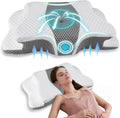 Qiubabyo Cervical Pillow for Neck Support, Adjustable Ergonomic Pillow Cozy Sleeping, Odorless Orthopedic Memory Foam Pillow, Contour Bed P…