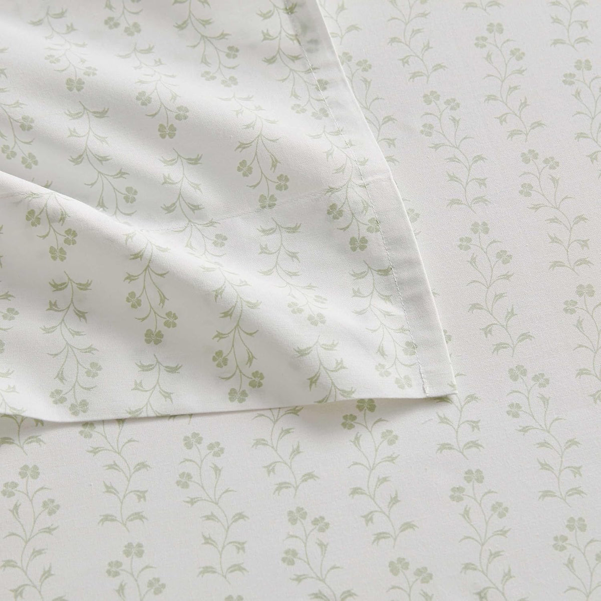 MarthaStewart Martha Stewart - Full Size Sheets Set, Crisp & Tailored Cooling Sheets w/a Naturally Smooth Cotton Percale Lightweight Feel -…
