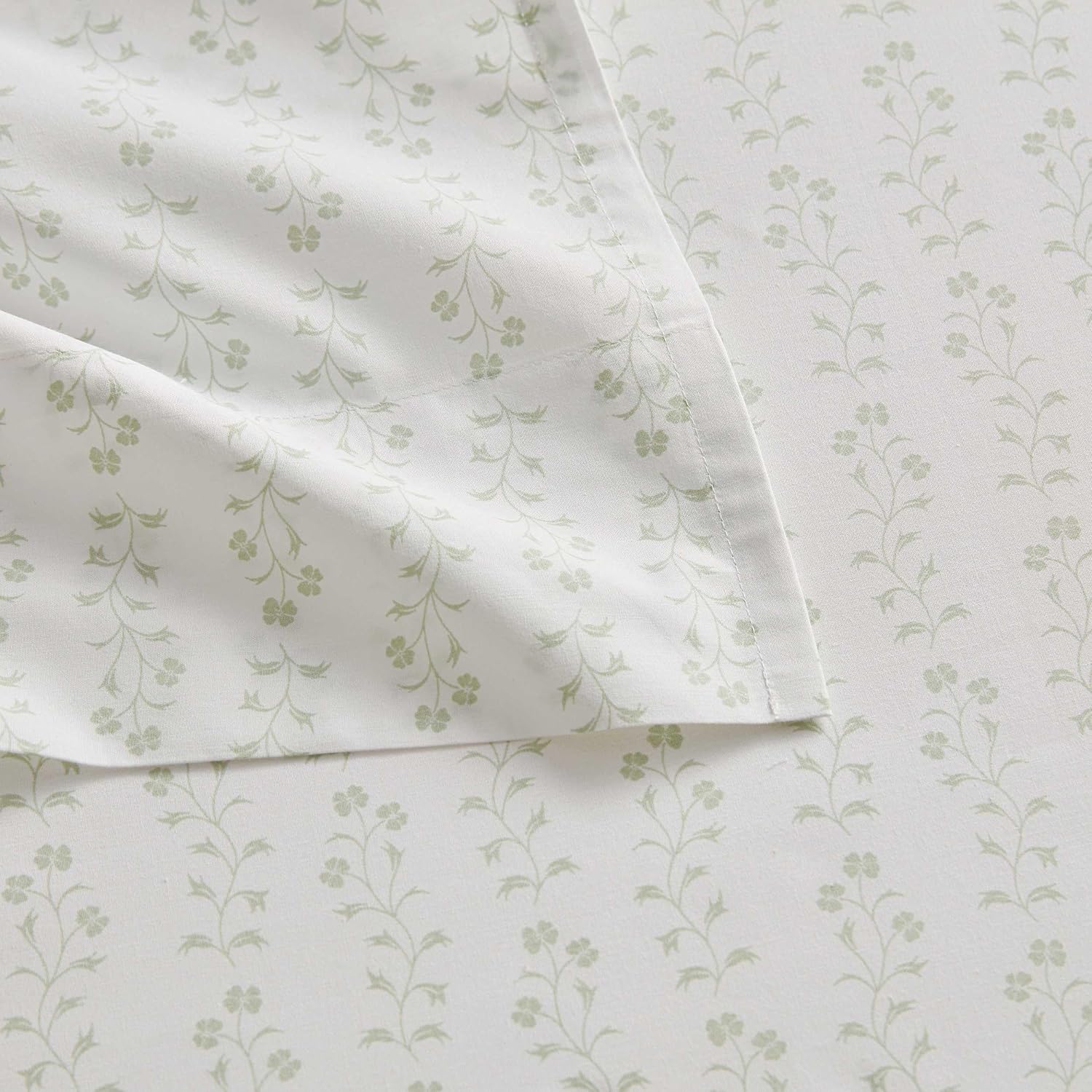 MarthaStewart Martha Stewart - King Size Sheets Set, Crisp & Tailored Cooling Sheets w/a Naturally Smooth Cotton Percale Lightweight Feel -…