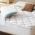 Bedlore 4-Inch Twin Mattress Topper for Back Pain - Dual Layer Medium Support (2" Gel Memory Foam + 2" Cooling Fluffy Pillow Top Pad)…