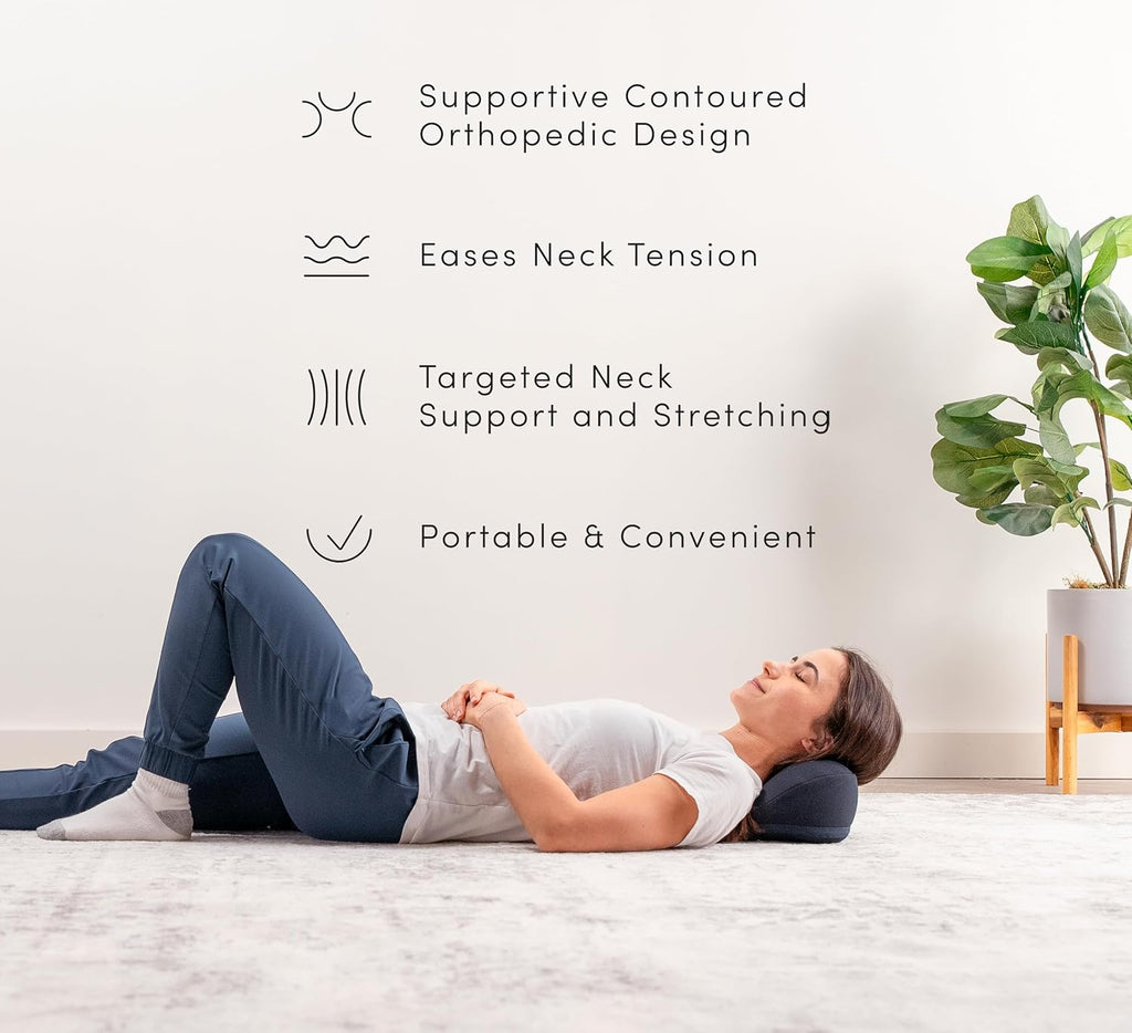 Halo Neck Stretch Pillow Supportive Cervical Comfort for, Posture Alignment, and Stress Reduction