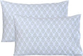 FEATHER & STITCH NEW YORK 100% Cotton 2 Piece Queen Pillow Cases, 300TC Ultra-Soft Pillowcases with Envelope Closure, Wrinkle- Fade…