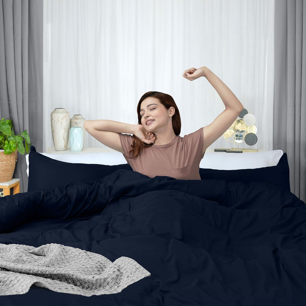 Utopia Bedding Duvet Cover King Size - 1 Comforter Cover with 2 Pillow Shams - 3 Pieces Bedding Duvet Cover with Zipper Closure - Soft…