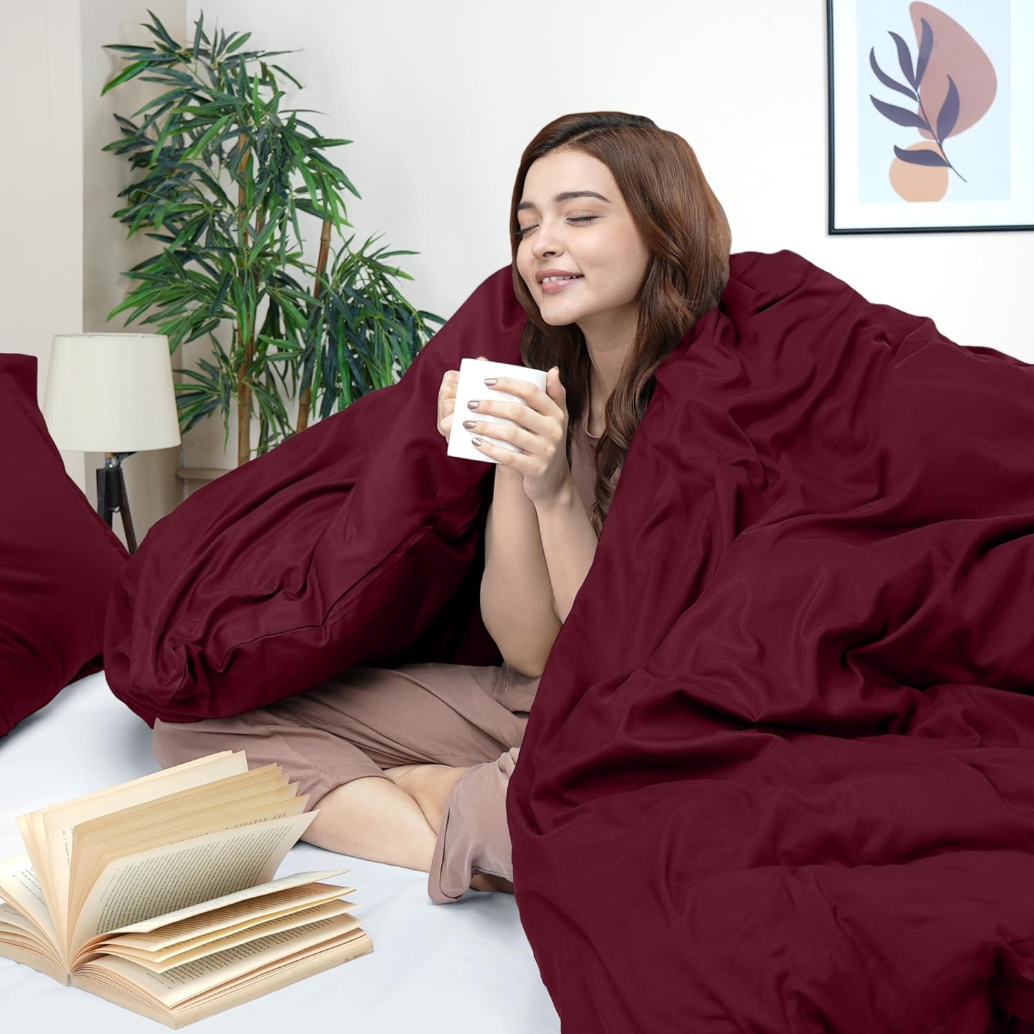 Utopia Bedding Duvet Cover Queen Size - 3 Piece with Zipper Closure - 1 Comforter Cover 90X90 Inches & 2 Pillow Shams 20X26 Inches…