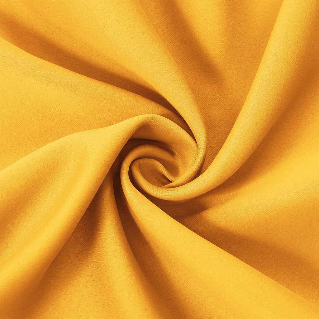 Lemomo Yellow Blackout Curtains 66 x 63 Inch Length/Set of 2 Curtain Panels/Thermal Insulated Room Darkening Blackout Curtains for Bedroom…