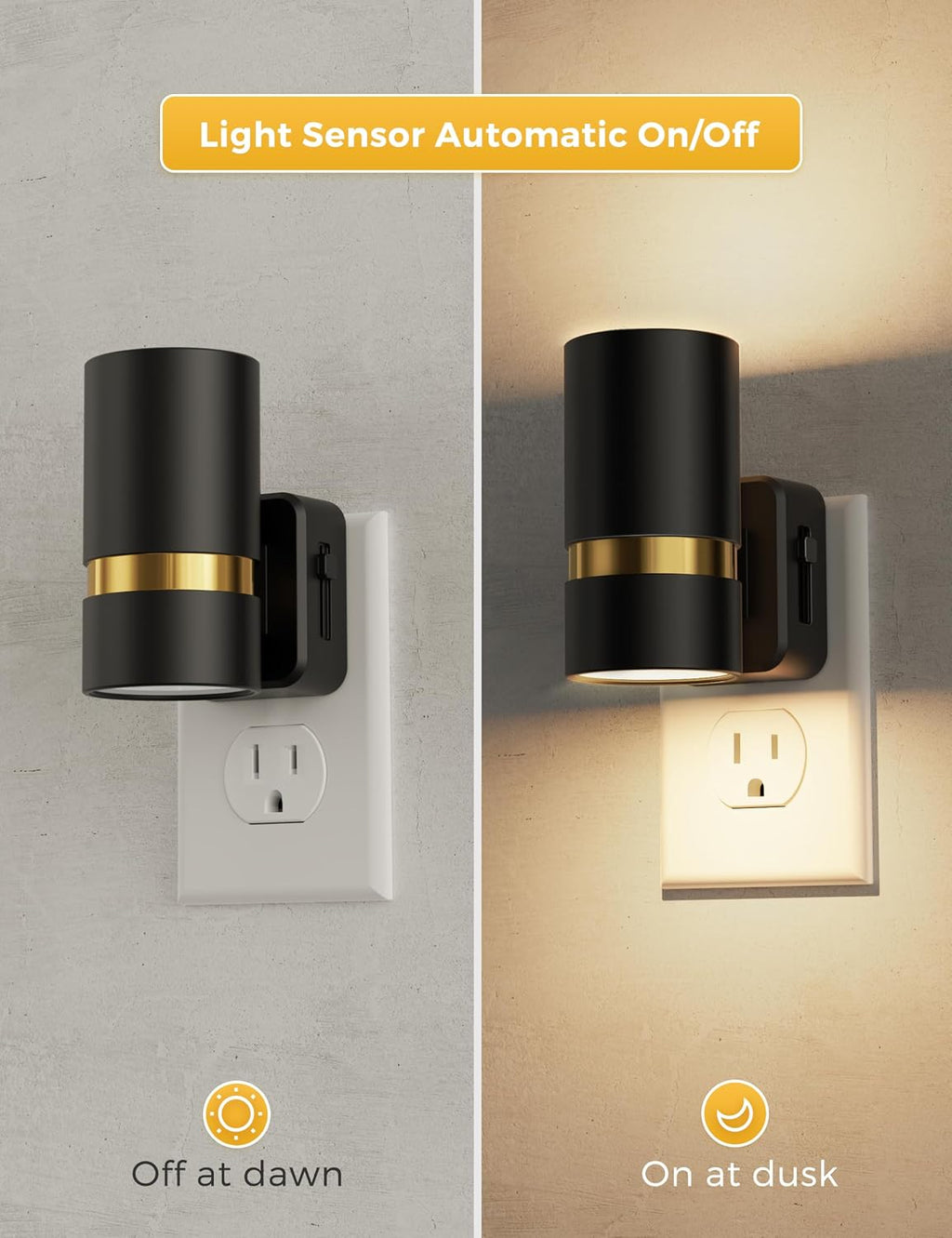 L LOHAS LED Night Lights Plug into Wall, Dimmable Night Light with 0-100LM Brightness Adjustable, 3000K Soft White, Nightlight with Dusk…