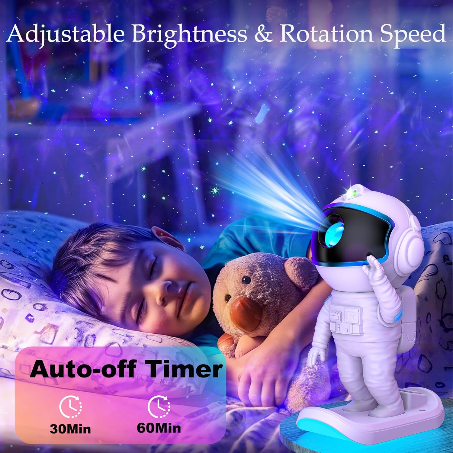 Galaxy Projector, Star Projector Night Light with Timer and Remote for Bedroom, Kids Room Decor, Adjustable Head Angle Nebula Ceiling…