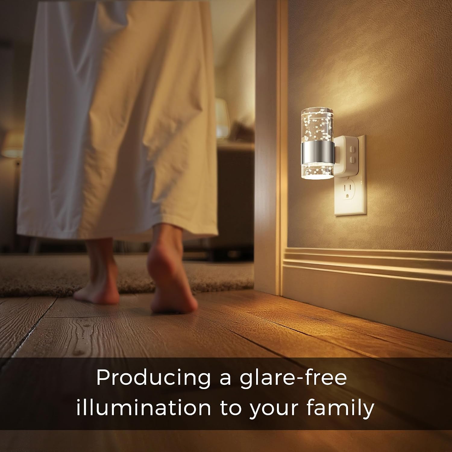 L LOHAS LED Night Lights Plug into Wall, Dimmable Night Light with Dusk-to-Dawn Sensor, Soft White/Cool White/Amber 3 Color Light…