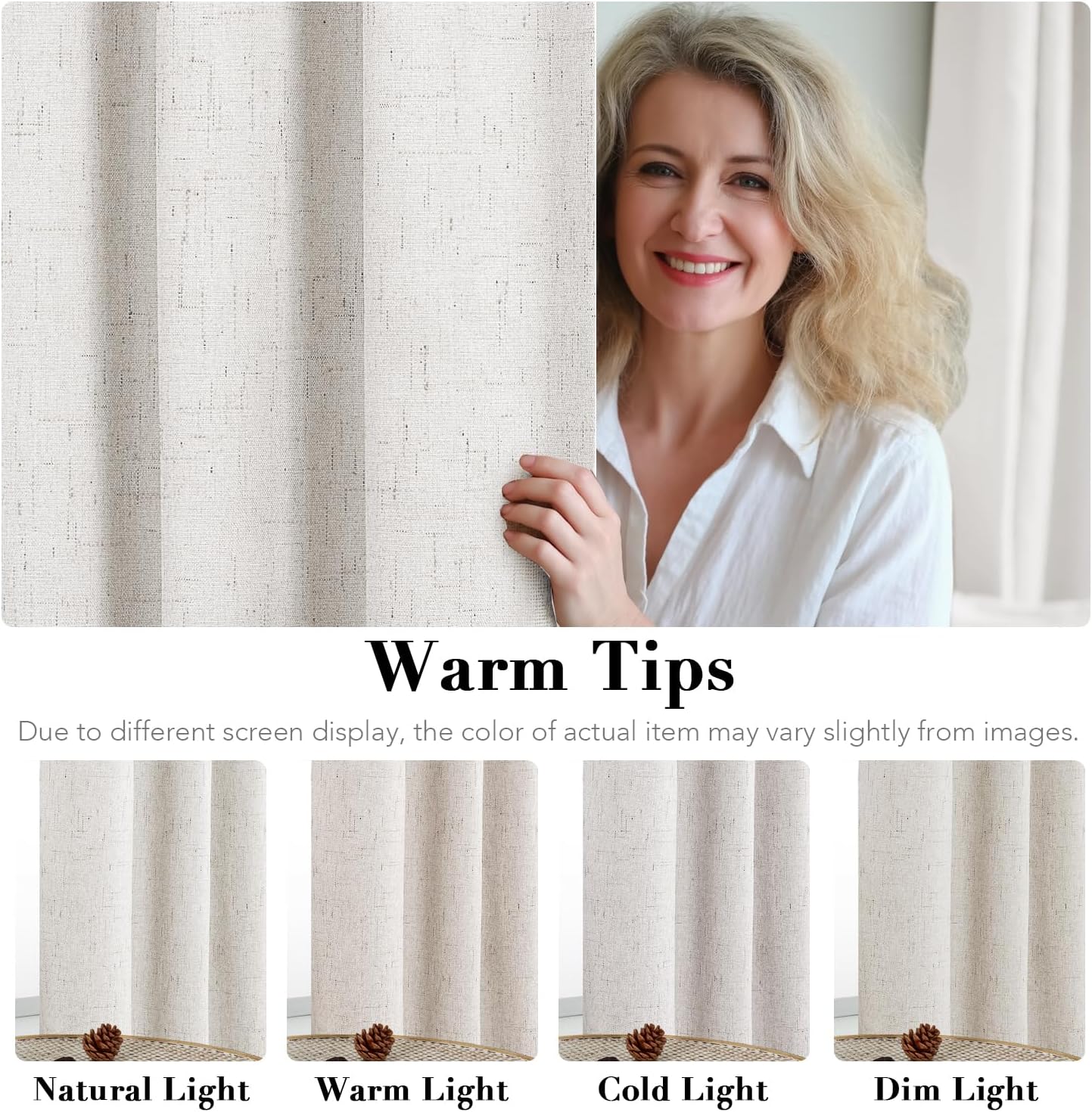 H.VERSAILTEX Blackout Curtains, Durable Thick Textured Look 100% Blackout Patio Door Curtain, Grommet Extra Wide Sliding Door Curtain…