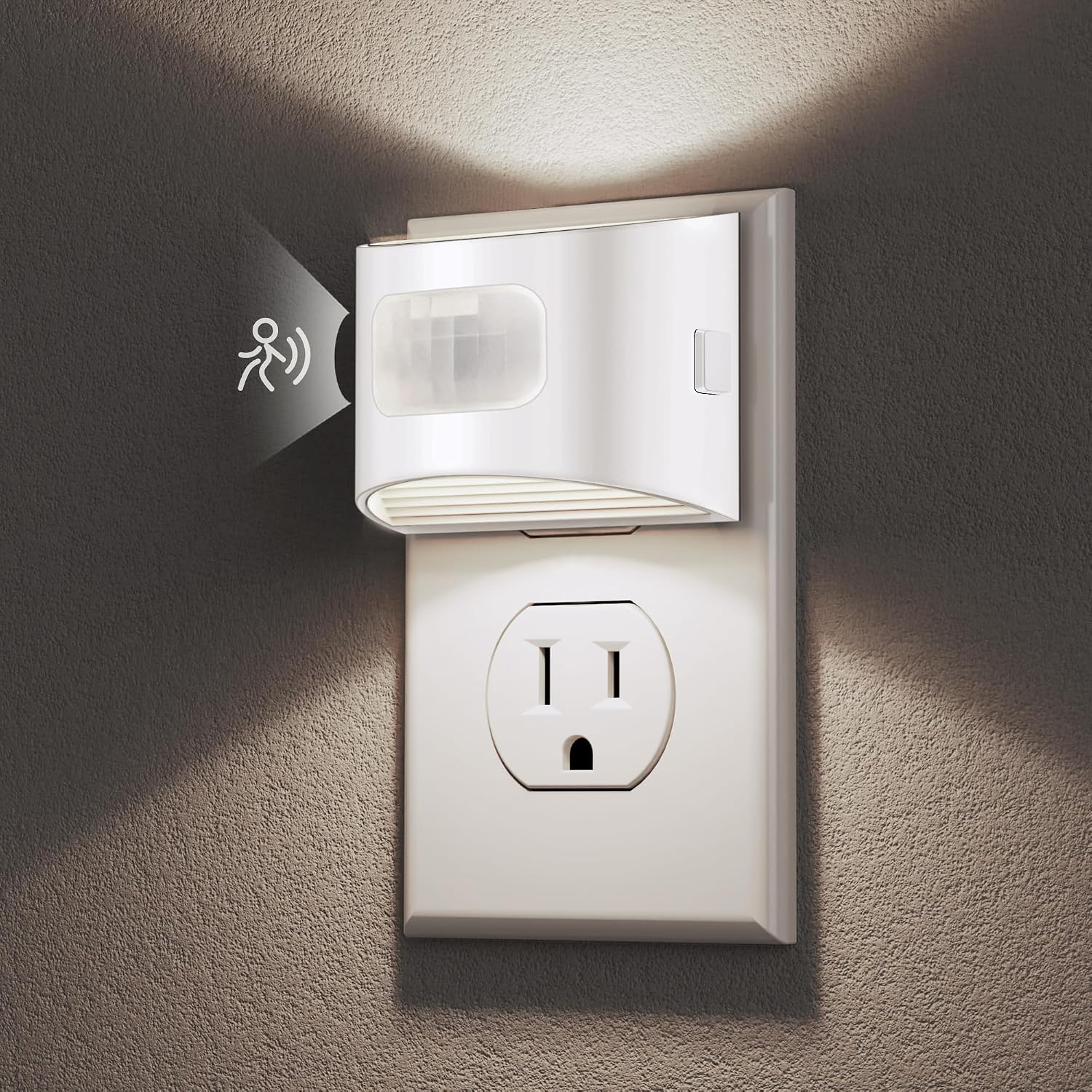 DORESshop LED Night Light[4 Pack], Night Lights Plug into Wall, 3 Mode Plug in Night Light with Motion Sensor, Dusk to Dawn Sensor…