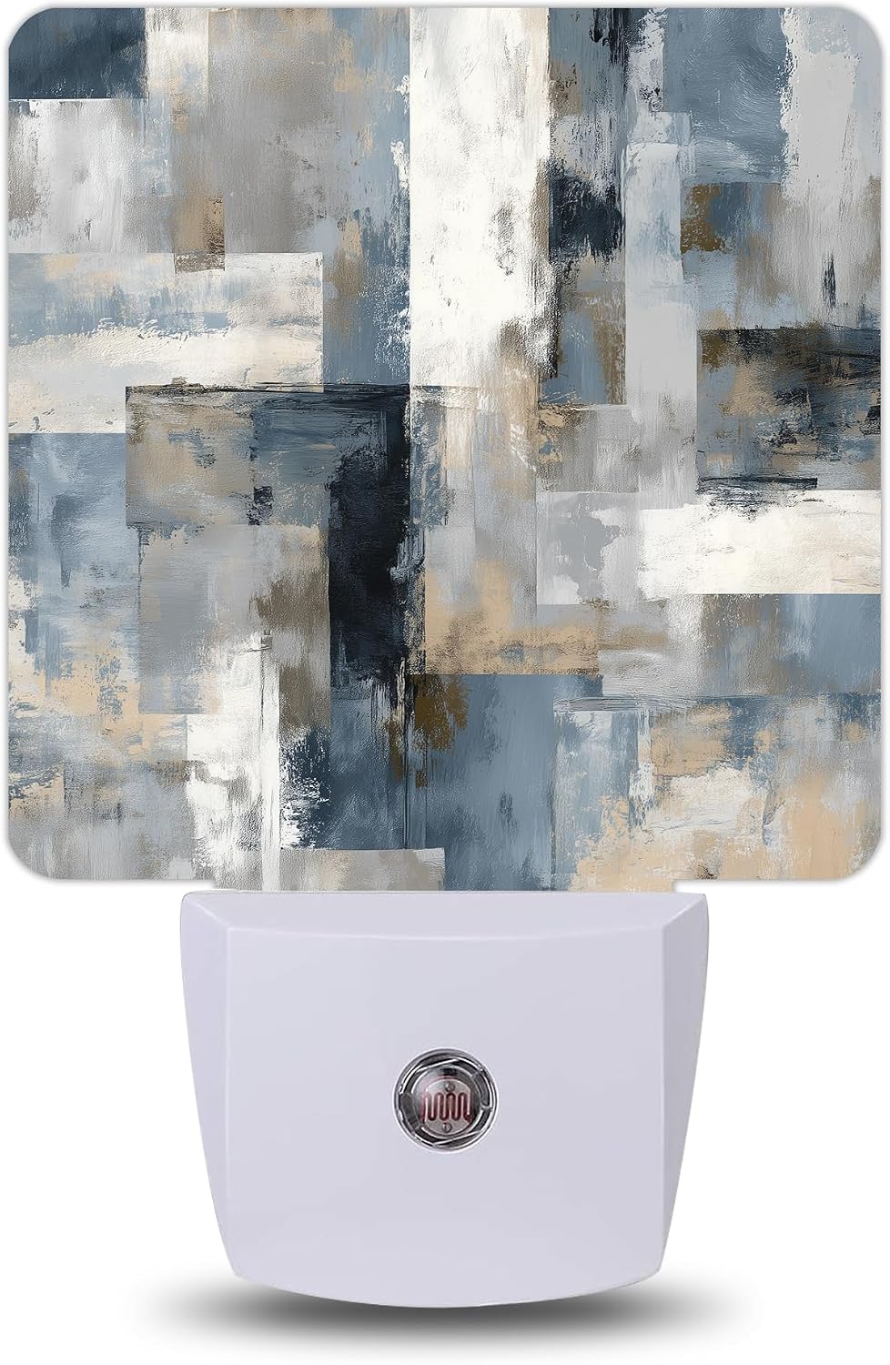 Abstract Grunge Teal Night Light, Night Lights Plug into Wall with Dusk to Dawn Sensor for Bedroom Bathroom Hallway Kitchen, Decorative…
