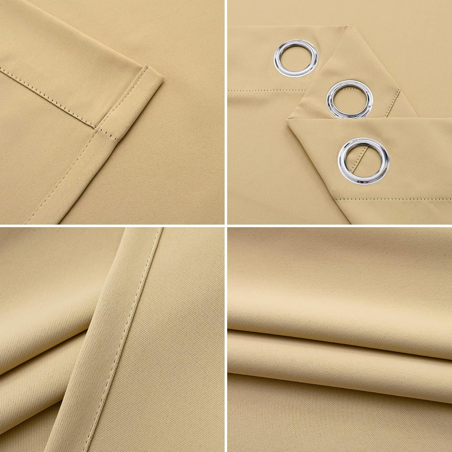 Pickluc Blackout Curtain 108 Inches Long 2 Panels, Grommet Window Drapes for Living Room, Thermal Insulated, Noise Reduction, Privacy Prote…