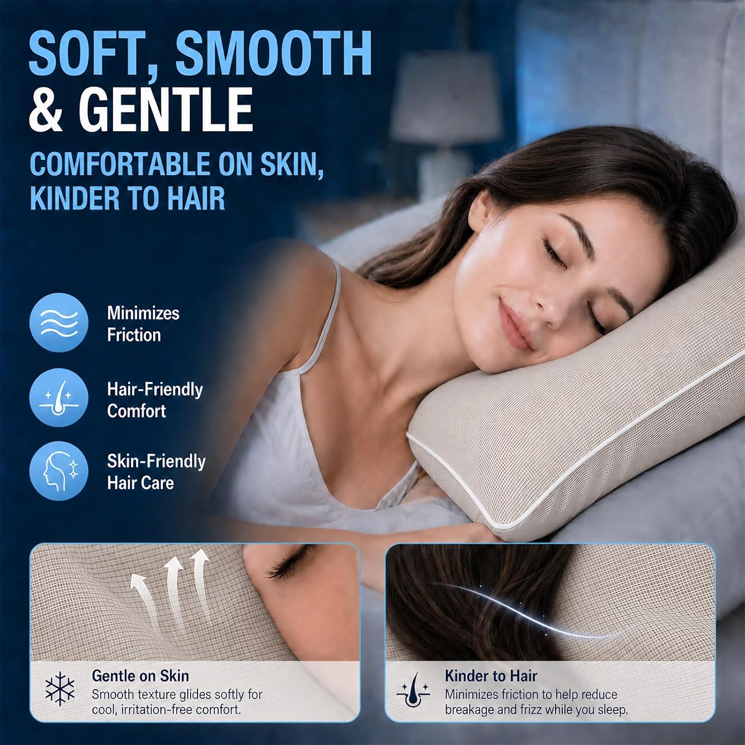 Cieltown Cooling Pillow Cases for Hot-Sleepers: Q-Max ≥0.4 Nylon Spandex Cool-to-Touch for Night Sweats - Waffle Weave for Dry & Com…