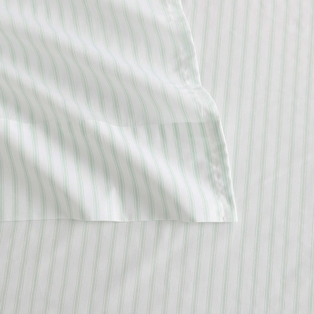 MarthaStewart Martha Stewart - Full Size Sheets Set, Crisp & Tailored Cooling Sheets with a Smooth Cotton Percale Lightweight Feel - Bed Sh…