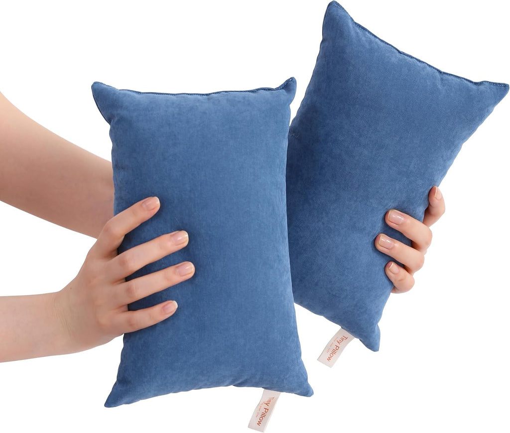 BEDSUM Tiny Pillows, 11x7 Mini Microfiber Small Pillow for Neck and Lumbar Support - Machine Washable Cushion for Office Desk…
