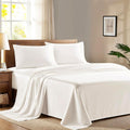 AshtonSheets 100% Egyptian Cotton King Size Sheet Set - 600 Series Refined Collection Sheets Set for King Size Bed (4 PC, Ivory), Soft, Coo…