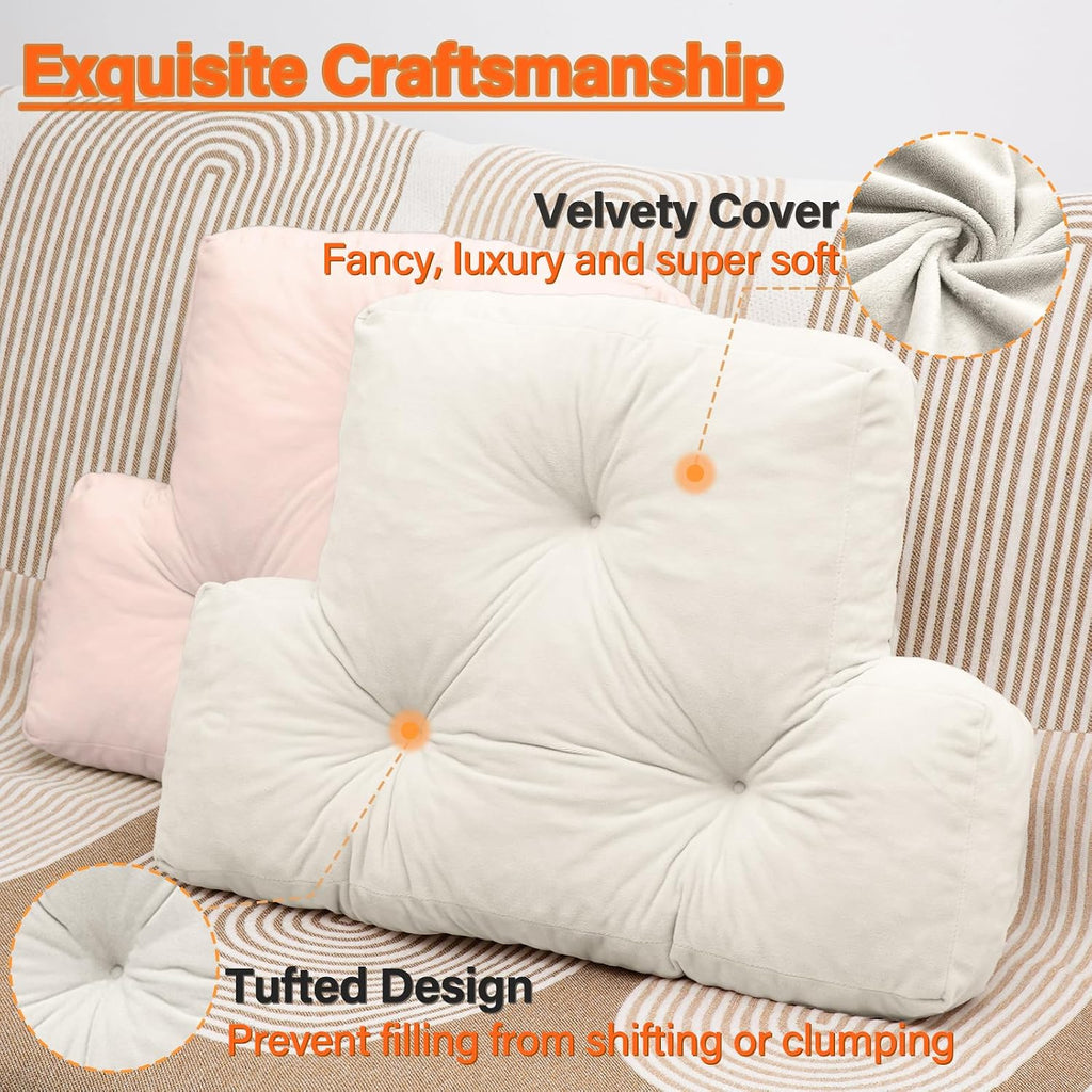 1 MIDDLE ONE Back Pillow for Chair, Memory Foam Lumbar Pillow for Back Support, Back Rest Cushion for Office, Sofa, Couch Sitting…