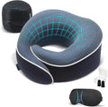 Proglobe Orthopedic Neck Pillow Travel Neck Pillows for Airplanes, Memory Foam Kit, Updated Resting Material, Airplane Travel Set with 3D…