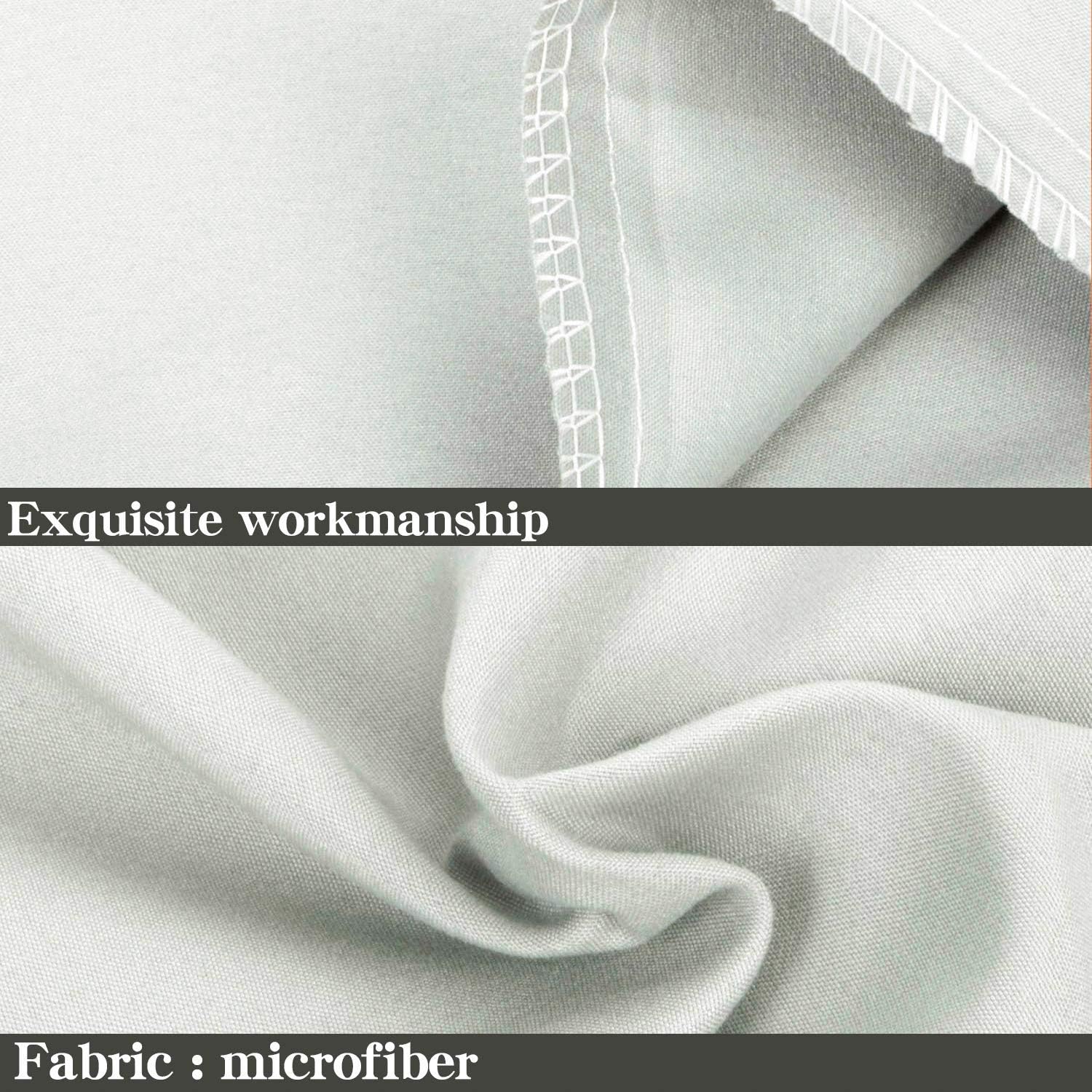 Ntbay Standard Pillowcase Set - 2 Pack Brushed Microfiber 20x26 Pillowcases - Soft, Wrinkle-Free, Fade-Resistant, Stain-Resistant, Light Gr…