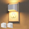 Niorsun Plug in Night Light, Auto Brightness Sensor Night Light, 3000K Warm White, Ultra- Wall Light for Hallway Bathroom Bedroom Stair…