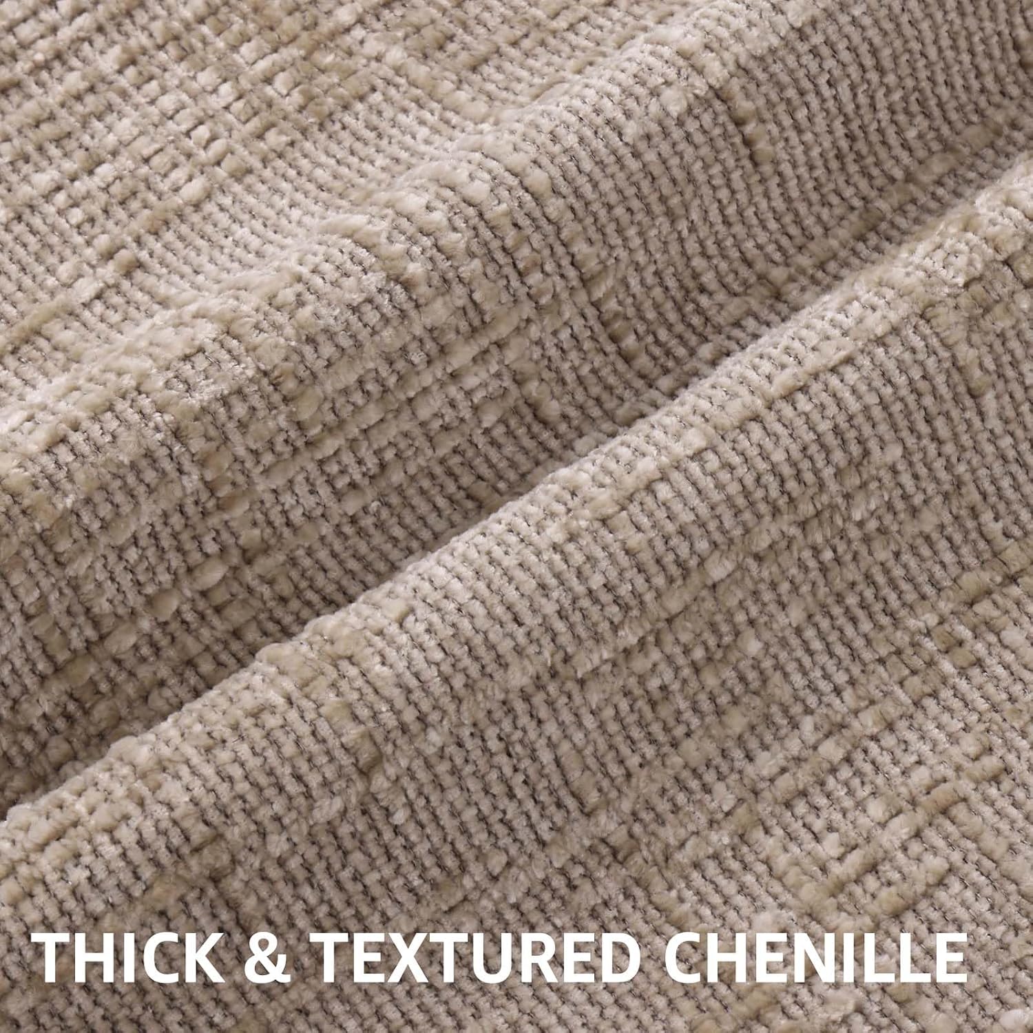 decorUhome Oatmeal Chenille Throw Pillow Covers 20x20 Set of 2 Textured Soft Cozy Slubby Couch Pillow Covers Modern Farmhouse Boho Decorati…