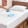 BareHome Bare Home Waterproof Quilted Mattress Protector - Cooling Mattress Pad - Protect Against Spills - Easy Wash - Fitted Mattress Cove…